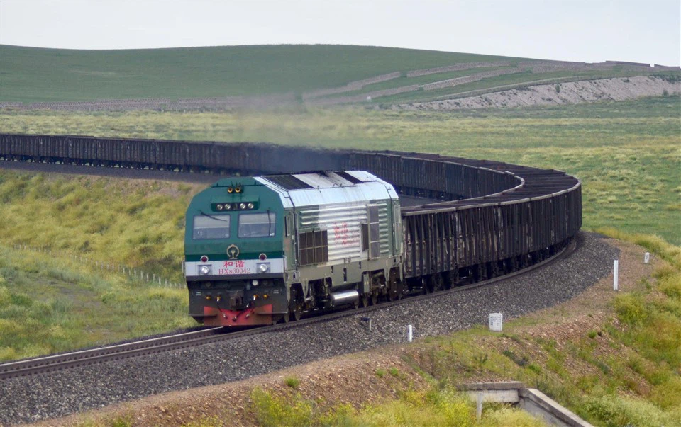 Transport de fret ferroviaire en provenance de Chine