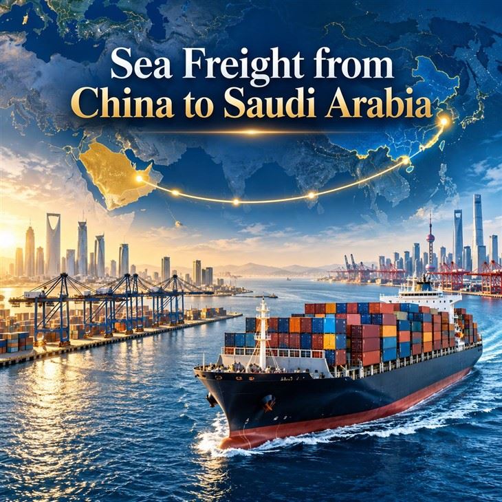 Fret maritime de la Chine à l'Arabie saoudite