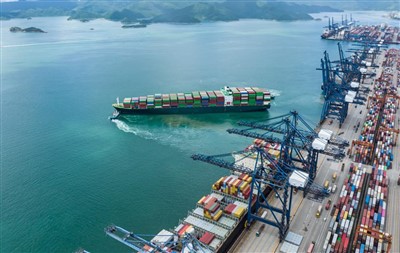 Fret maritime de la Chine vers l'Angola